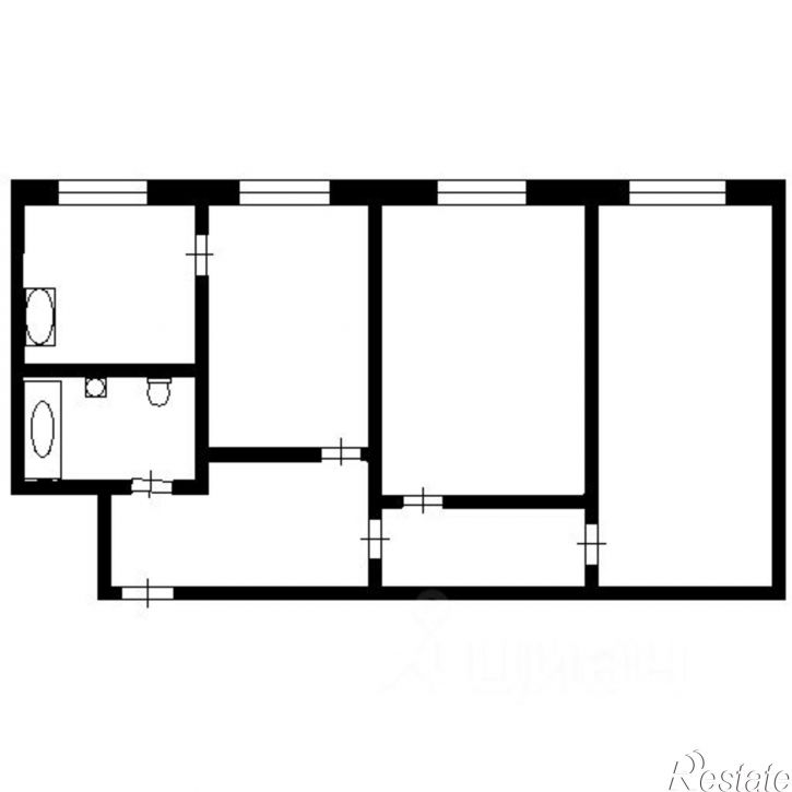 3-комн квартира ул Самолетная, 36,  д. 36