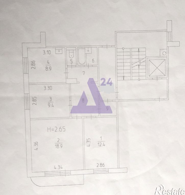 3-комн квартира улица Уинская, дом 7