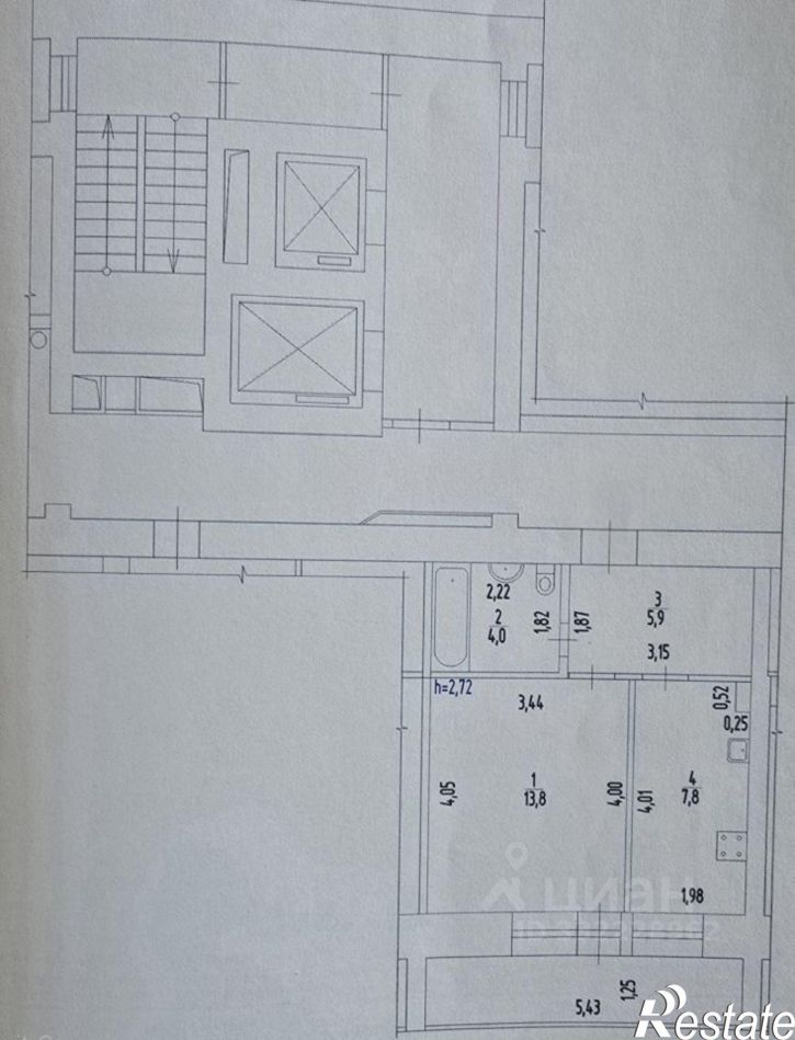 1-комн квартира ул Холмогорская, 4б,  д. 4б