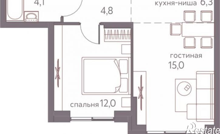 2-комн квартира в новом доме ул Серебристая, 3,  д. 3
