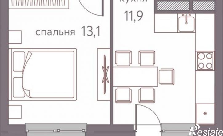 1-комн квартира в новом доме ул Серебристая, 3,  д. 3
