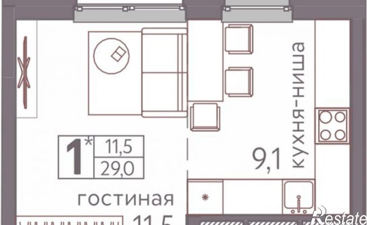 1-комн квартира в новом доме ул Серебристая, 3,  д. 3