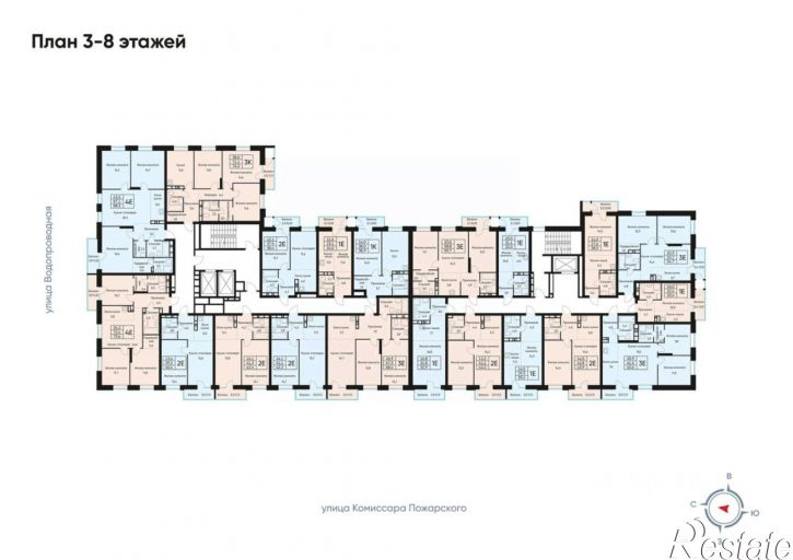 2-комн квартира в новом доме ул Комиссара Пожарского, 11/5,  д. 11/5