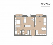 2-комн, 74 кв м, этаж 2/6 ул Петропавловская, 14