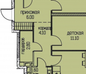 2-комн, 58 кв м, этаж 4/4 ул Автозаводская, 97