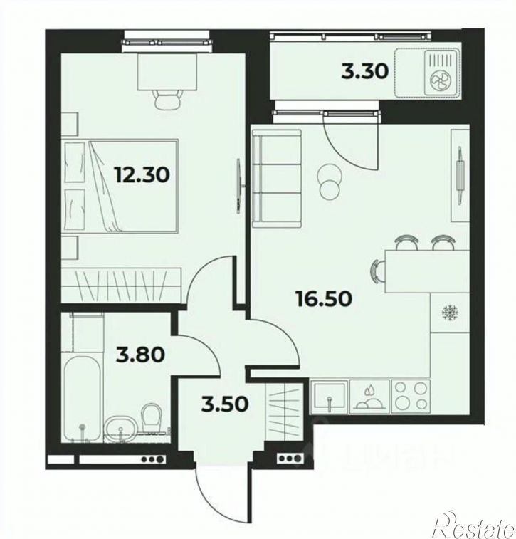 2-комн квартира в новом доме ул Космонавта Беляева, 149,  д. 149