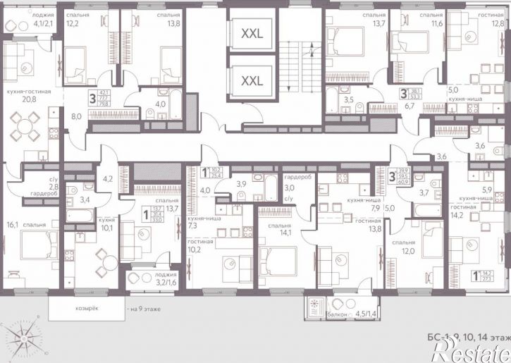 3-комн квартира в новом доме ул Серебристая, 3,  д. 3