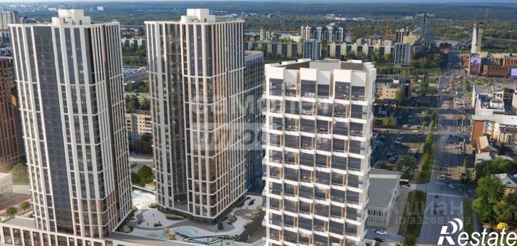 3-комн квартира в новом доме ул Пушкина, 89А 2,  д. 89А 2,  к. 2