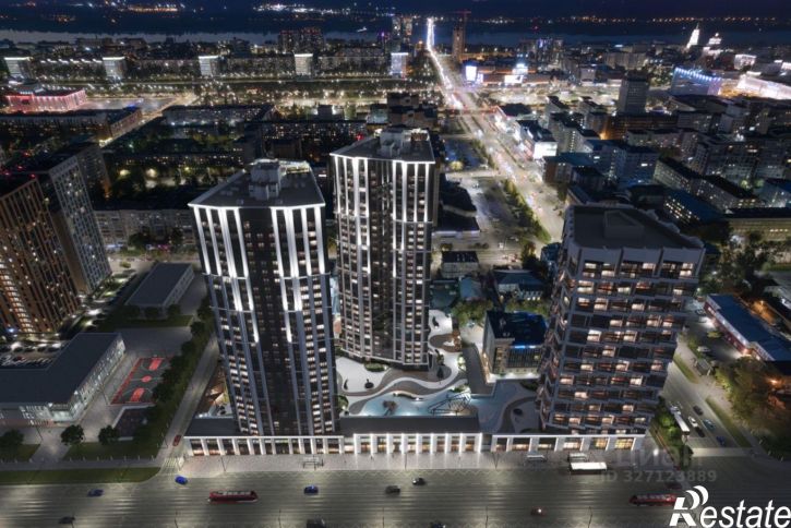 3-комн квартира в новом доме ул Пушкина, 89А 2,  д. 89А 2,  к. 2