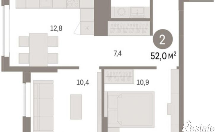 2-комн квартира в новом доме ул Куйбышева, 143,  д. 143