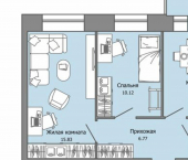 2-комн, 48 кв м, этаж 2/16 ул Дзержинского, 35б