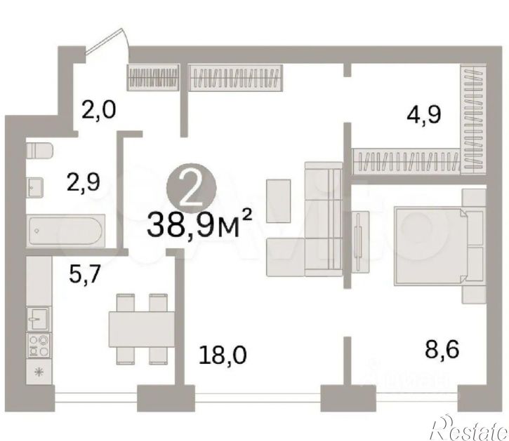 3-комн квартира ул Локомотивная, 8,  д. 8