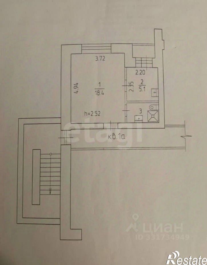 1-комн квартира ул Екатерининская, 120,  д. 120