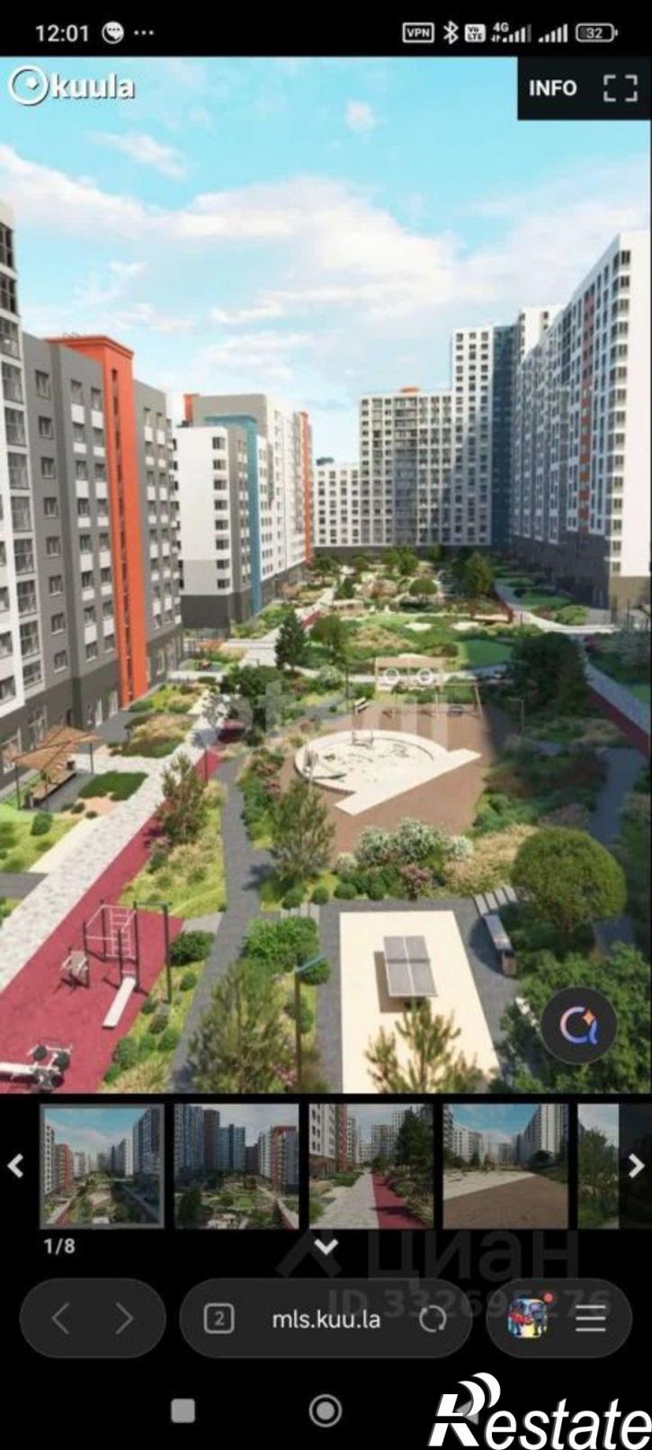 1-комн квартира в новом доме ул Серебристая, 3,  д. 3