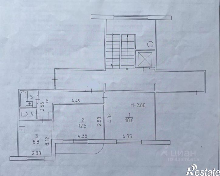 2-комн квартира ул Николая Островского, 76а,  д. 76а
