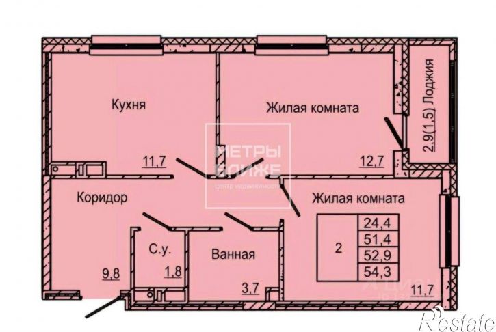 2-комн квартира в новом доме ул Красных Командиров, 6,  д. 6
