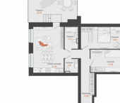 2-комн, 82 кв м, этаж 11/16 ул Дзержинского, 35б