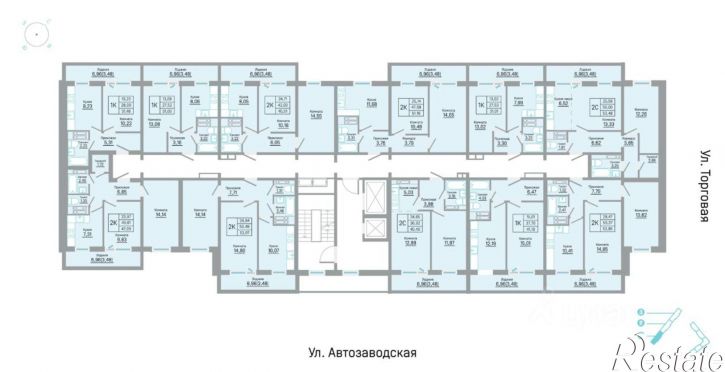 2-комн квартира в новом доме ул Автозаводская, 5б,  д. 5б