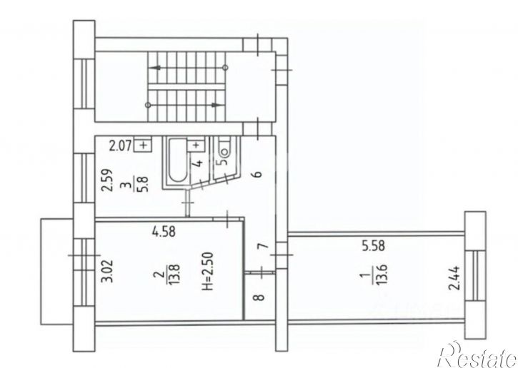 2-комн квартира ул Холмогорская, 9,  д. 9