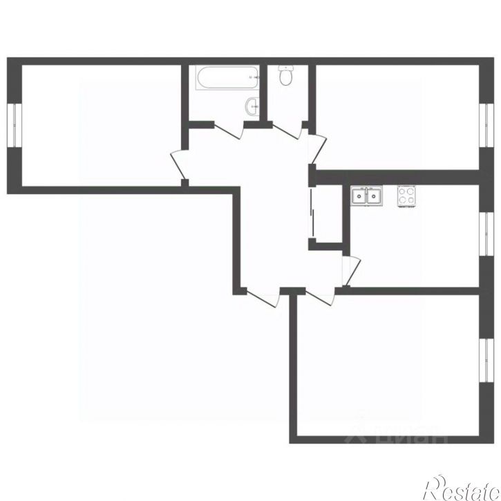 3-комн квартира ул Маршала Рыбалко, 103б,  д. 103б
