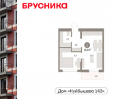 1-комн, 41 кв м, этаж 6/9 ул Куйбышева, 143