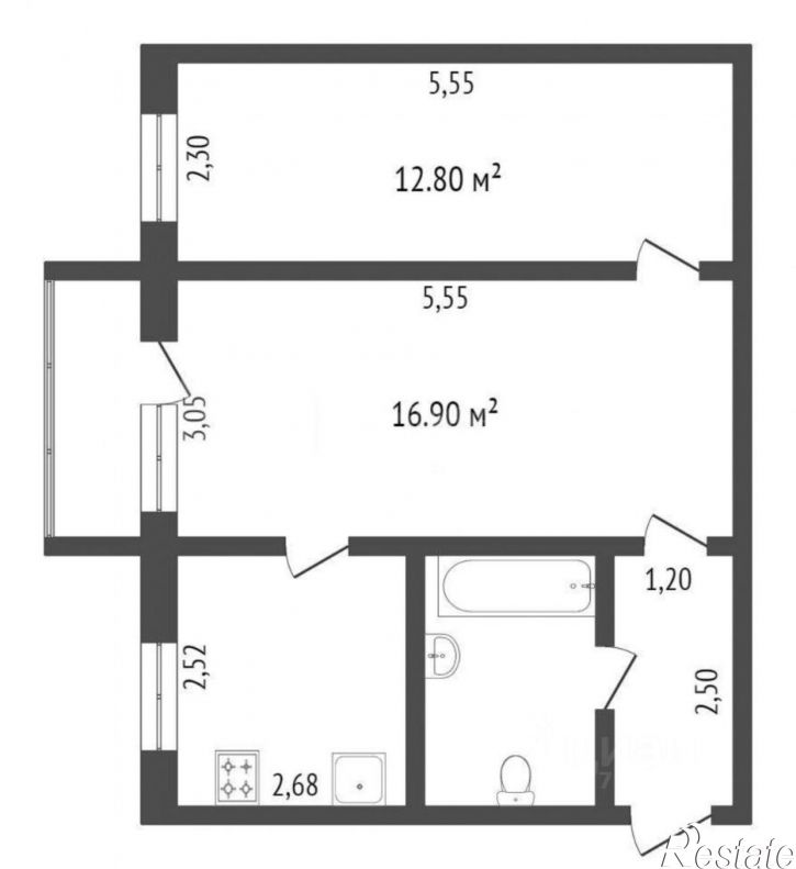 2-комн квартира шоссе Космонавтов, 169,  д. 169