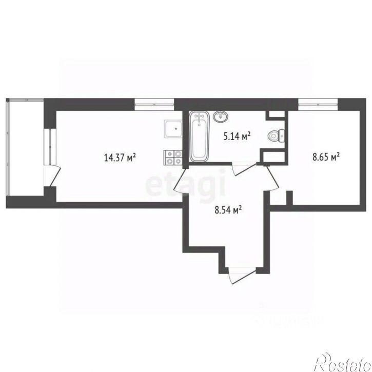 2-комн квартира ул Карпинского, 110,  д. 110