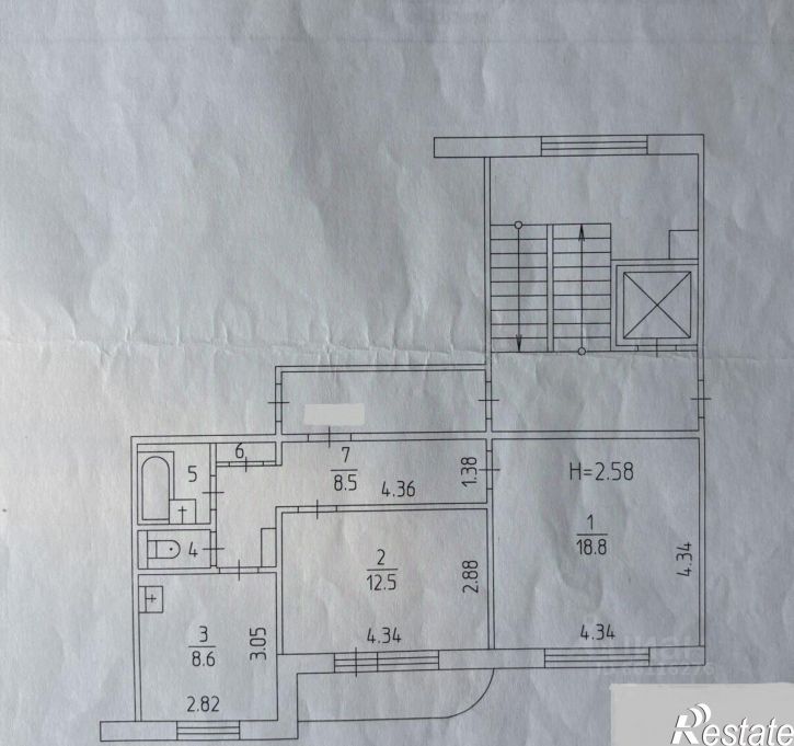 2-комн квартира Парковый пр-кт, 5,  д. 5