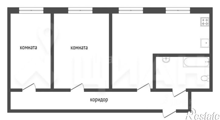 3-комн квартира ул Одоевского, 21,  д. 21