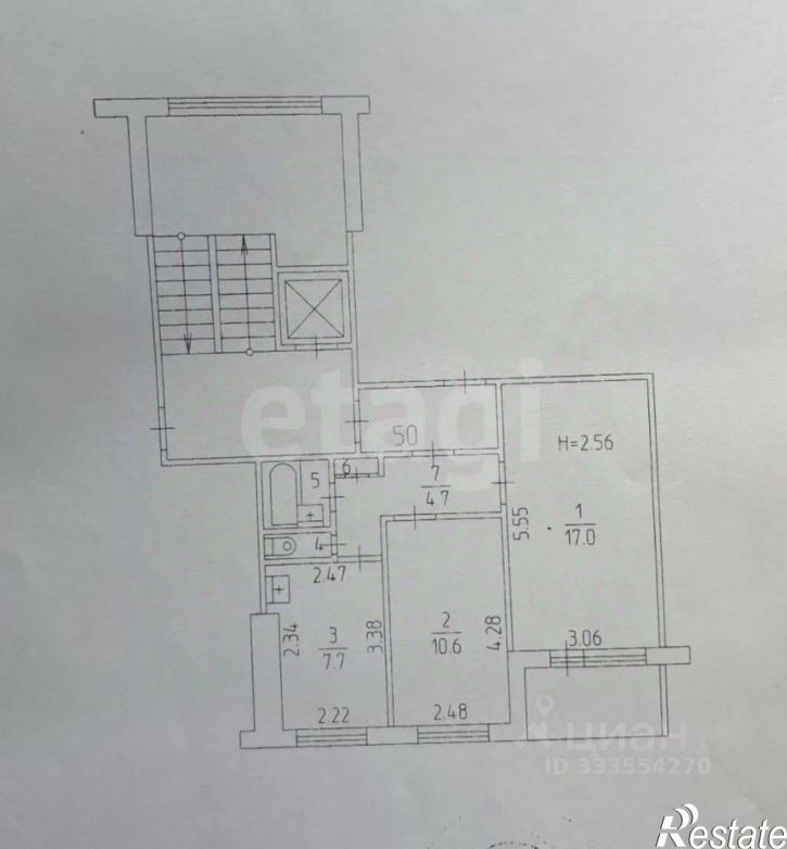 2-комн квартира ул Крупской, 32А,  д. 32А