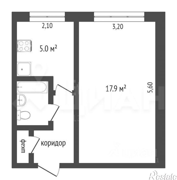 1-комн квартира ул Дениса Давыдова, 25а,  д. 25а