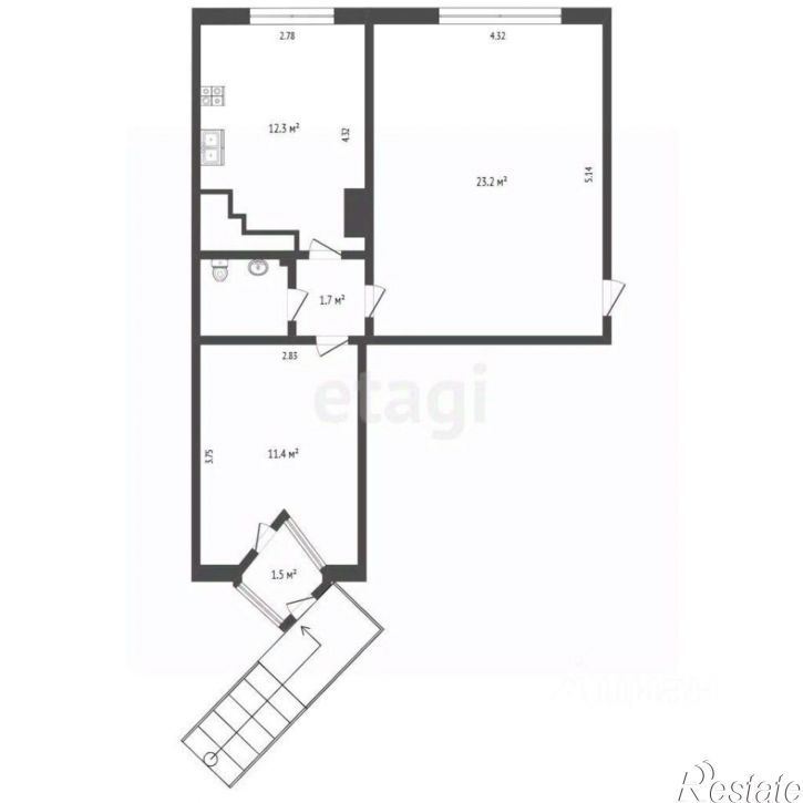 2-комн квартира бульвар Гагарина, 70А,  д. 70А