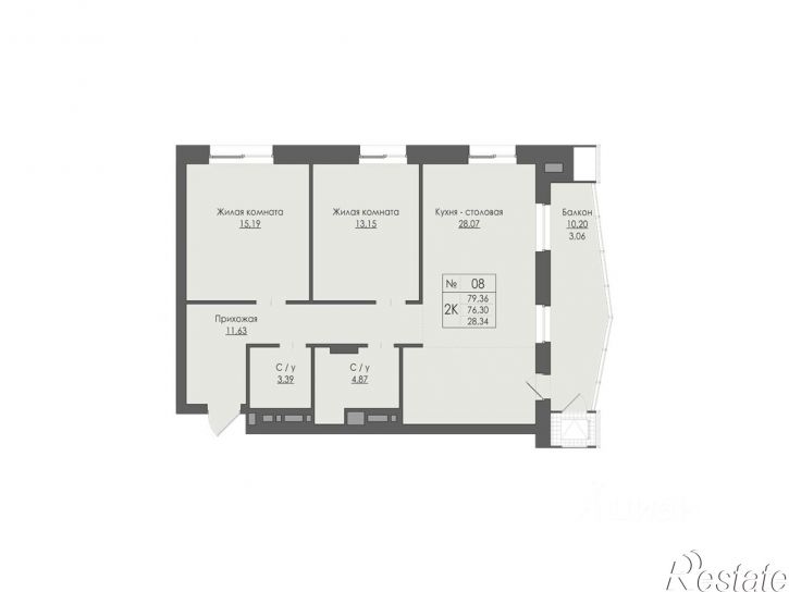 3-комн квартира в новом доме улица Пушкина, 26,  д. 26