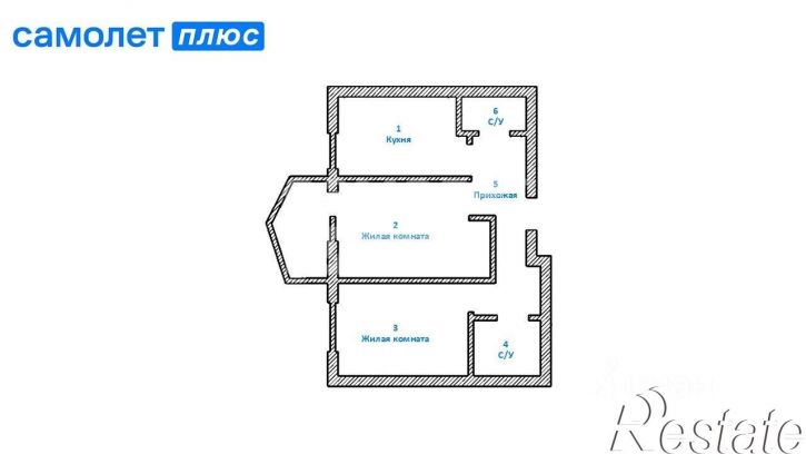 2-комн квартира Подлесная улица, 43А,  д. 43А