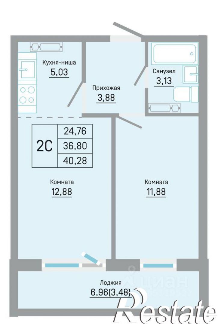 2-комн квартира в новом доме ул Автозаводская, 5б,  д. 5б