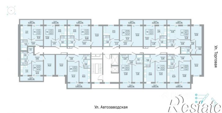 2-комн квартира в новом доме ул Автозаводская, 5б,  д. 5б