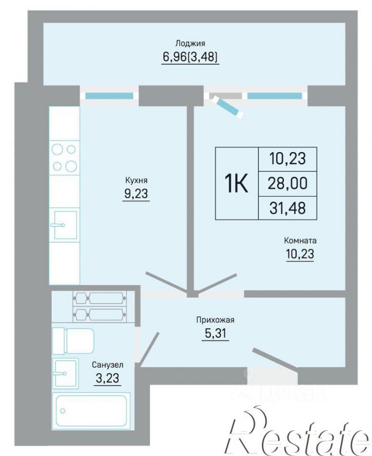 1-комн квартира в новом доме ул Автозаводская, 5б,  д. 5б