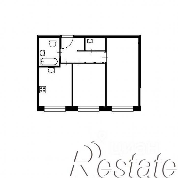 2-комн квартира улица Мира, 95,  д. 95