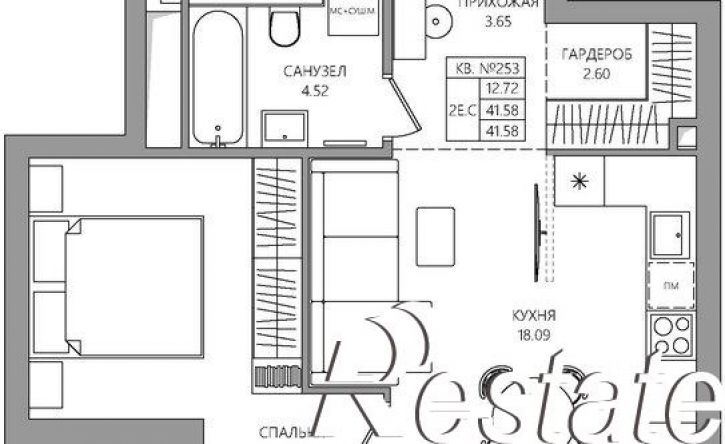 2-комн квартира в новом доме шоссе Космонавтов, 10А,  д. 10А