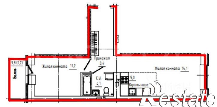 2-комн квартира улица Дзержинского, 31Б,  д. 31Б