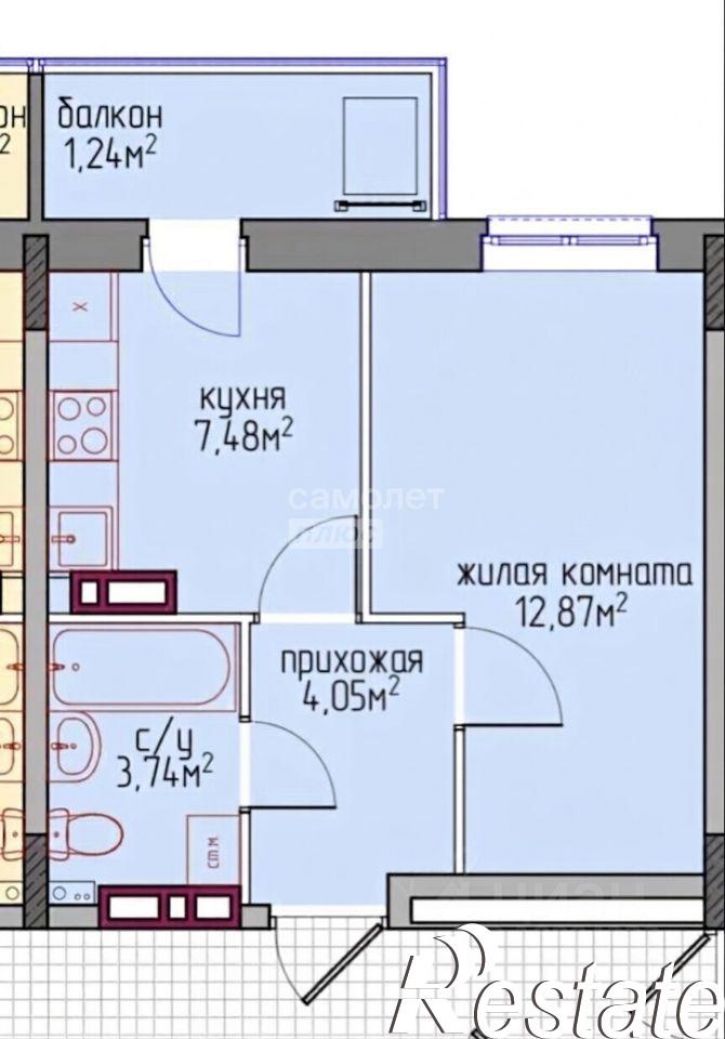 1-комн квартира Автозаводская улица, 11А,  д. 11А