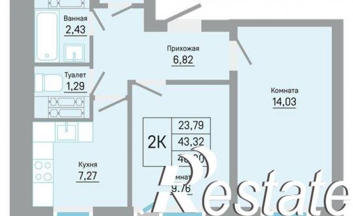 2-комн квартира в новом доме Химградская улица, 35 к1,  д. 35 к1