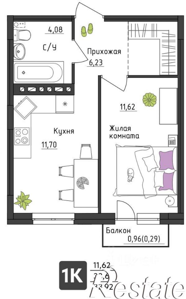 1-комн квартира в новом доме Верхневишерская улица, 43,  д. 43