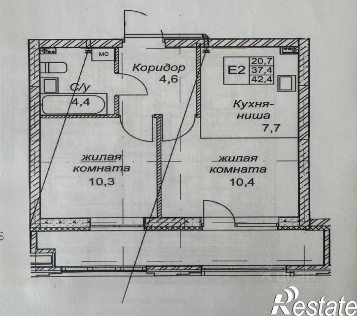 2-комн квартира Уинская улица, 2,  д. 2
