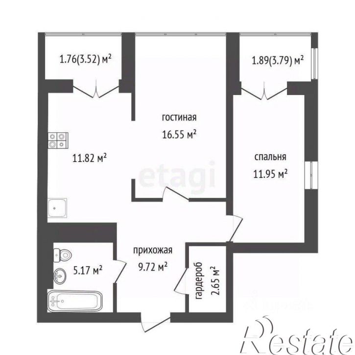 2-комн квартира Ленская улица, 30,  д. 30