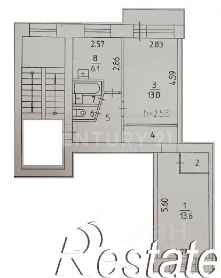 2-комн квартира улица Магистральная, 96/4,  д. 96/4