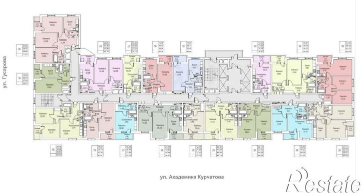 2-комн квартира в новом доме улица Гусарова, 5А,  д. 5А