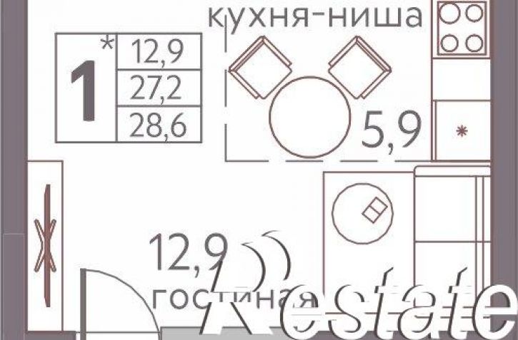 1-комн квартира в новом доме Серебристая улица, 3,  д. 3