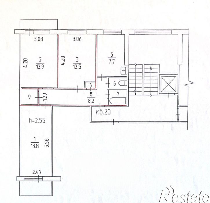 3-комн квартира Коломенская улица, 13,  д. 13