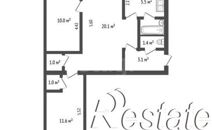 3-комн квартира улица Тургенева, 33,  д. 33
